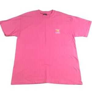 Salty Dog Cafe T-Shirt Pink Yellow White Classic Logo Size L